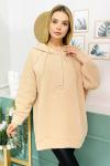 150049 Oversize Sardonlu Sweatshirt